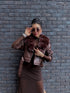 CHOCO jacket with choco fur "SAPPHIRE" CV2183 PRE-ORDER